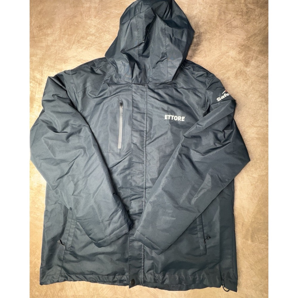 Port Authority Hooded Rain Jacket Mens 2XL Safelite Logo